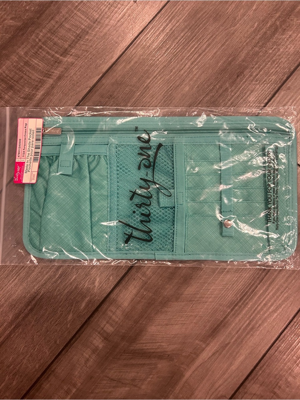 thirty-one Teal Hanging Car visor Organizer